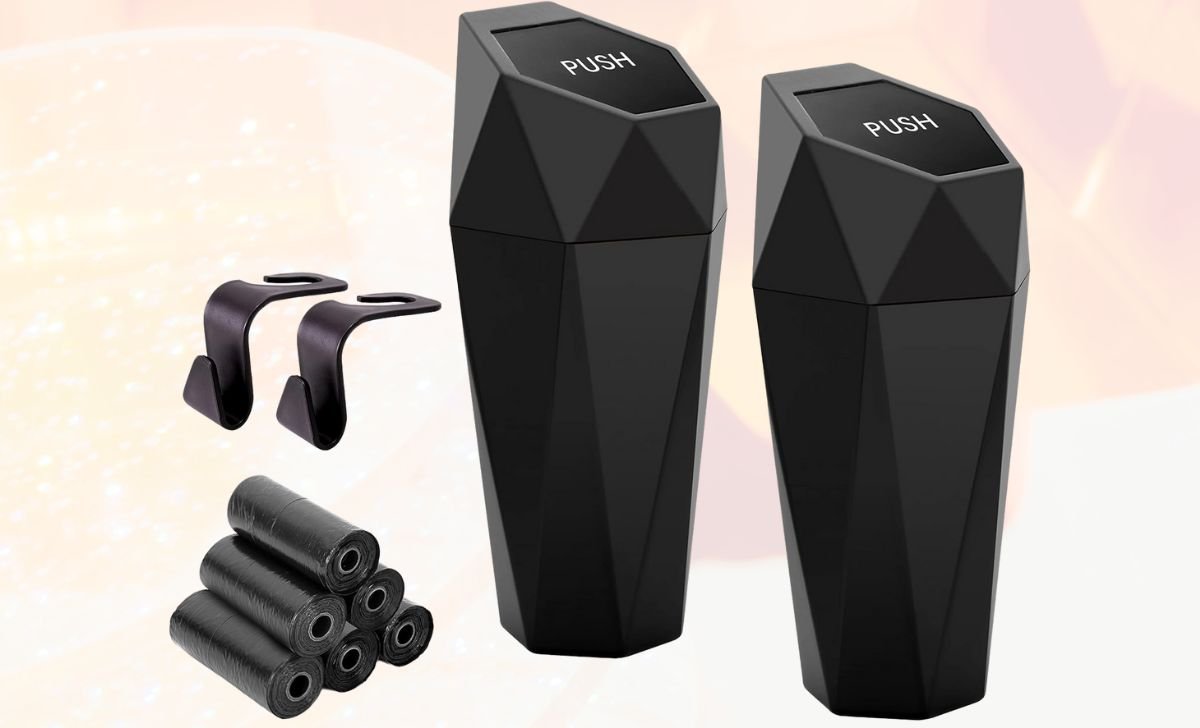 Ginsco car cup holder trash can