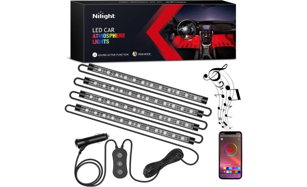 Vehicle with Nilight RGB LED Lighting