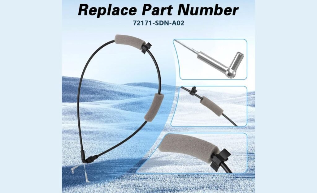 Front Left Driver Side Door Handle Release Cable