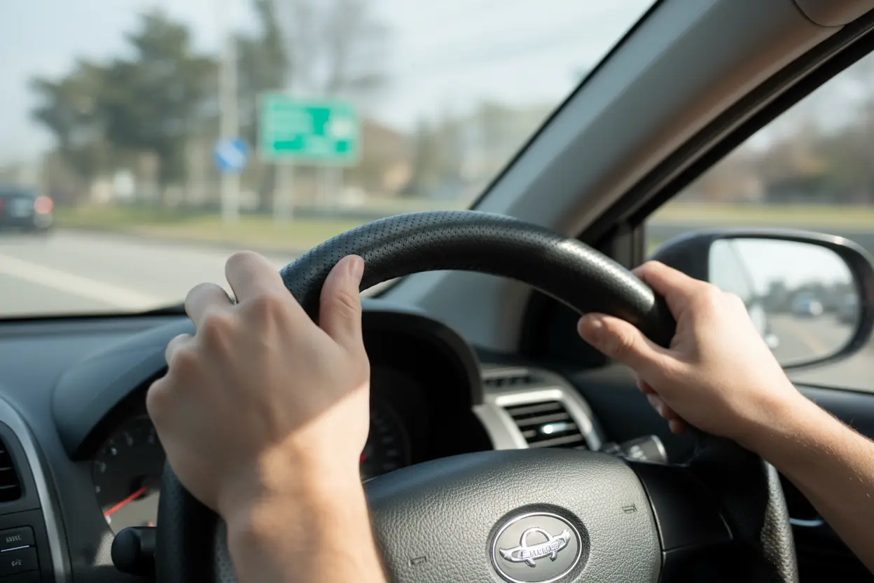 Driving with Enhanced Grip best steering wheel cover for grip