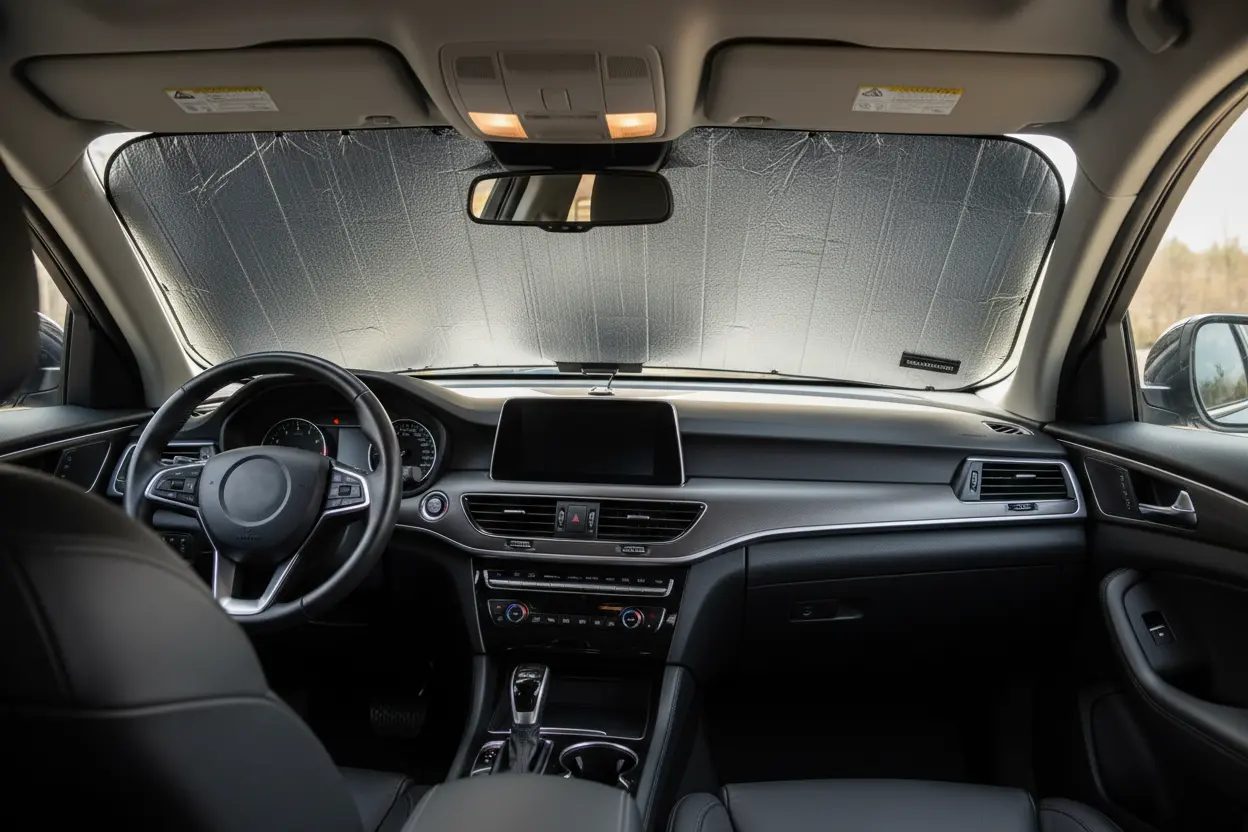 Premium Car Sun Shade Installation Custom-fit car windshield shade