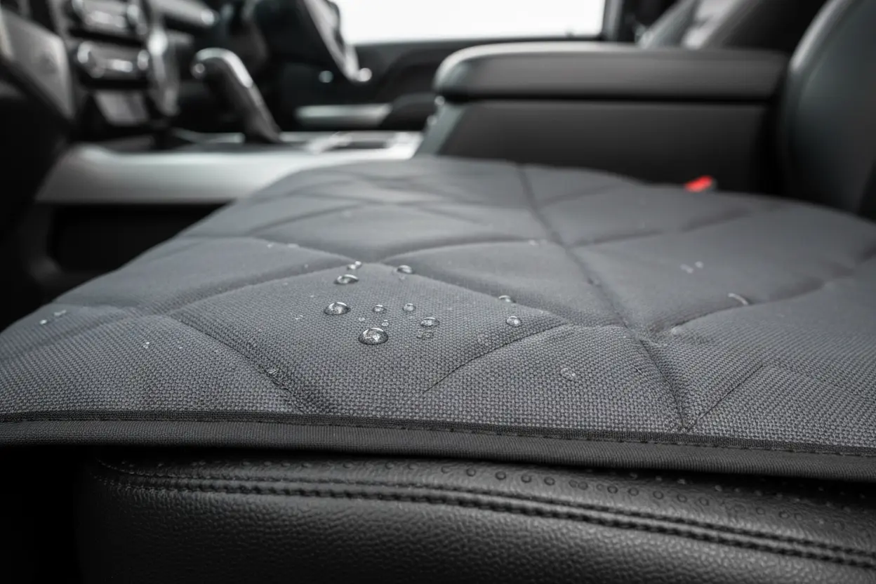 Durable fabric of a top dog seat cover for trucks