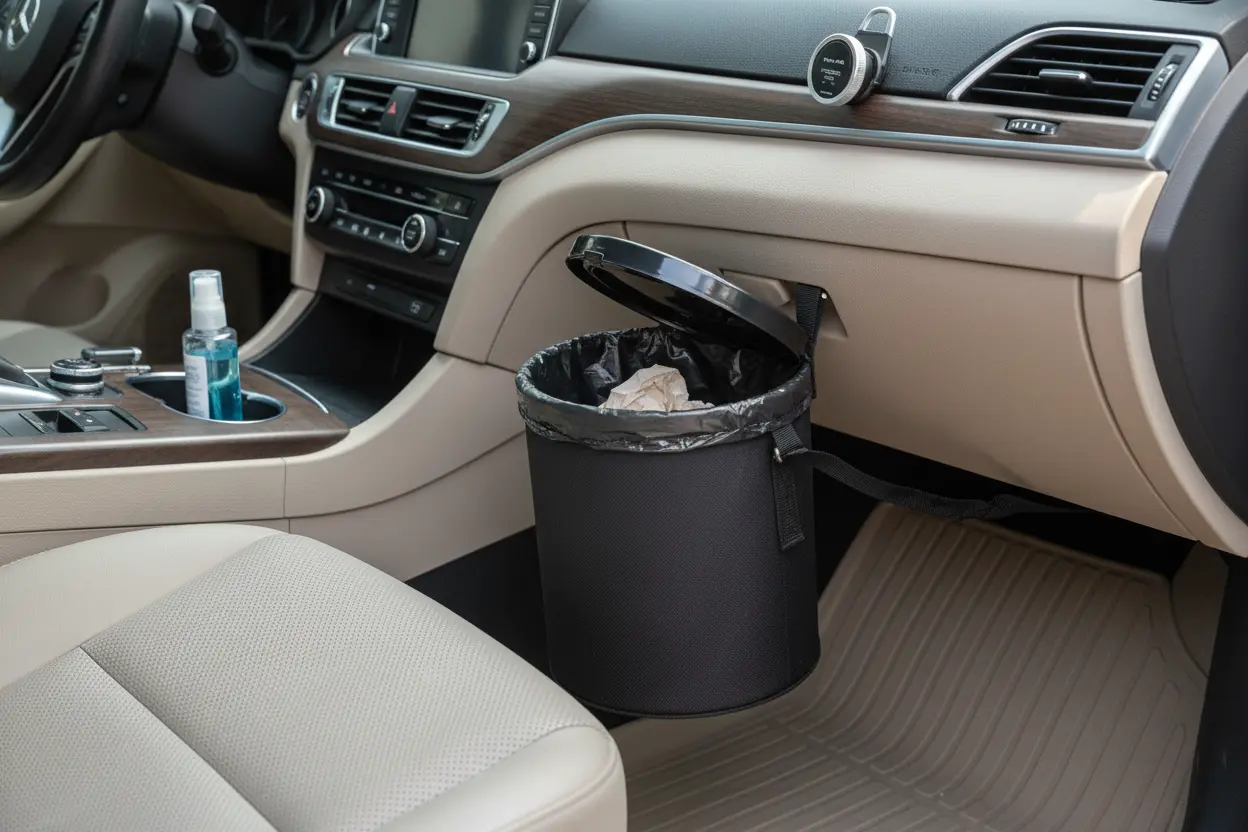 car trash can with lid waterproof