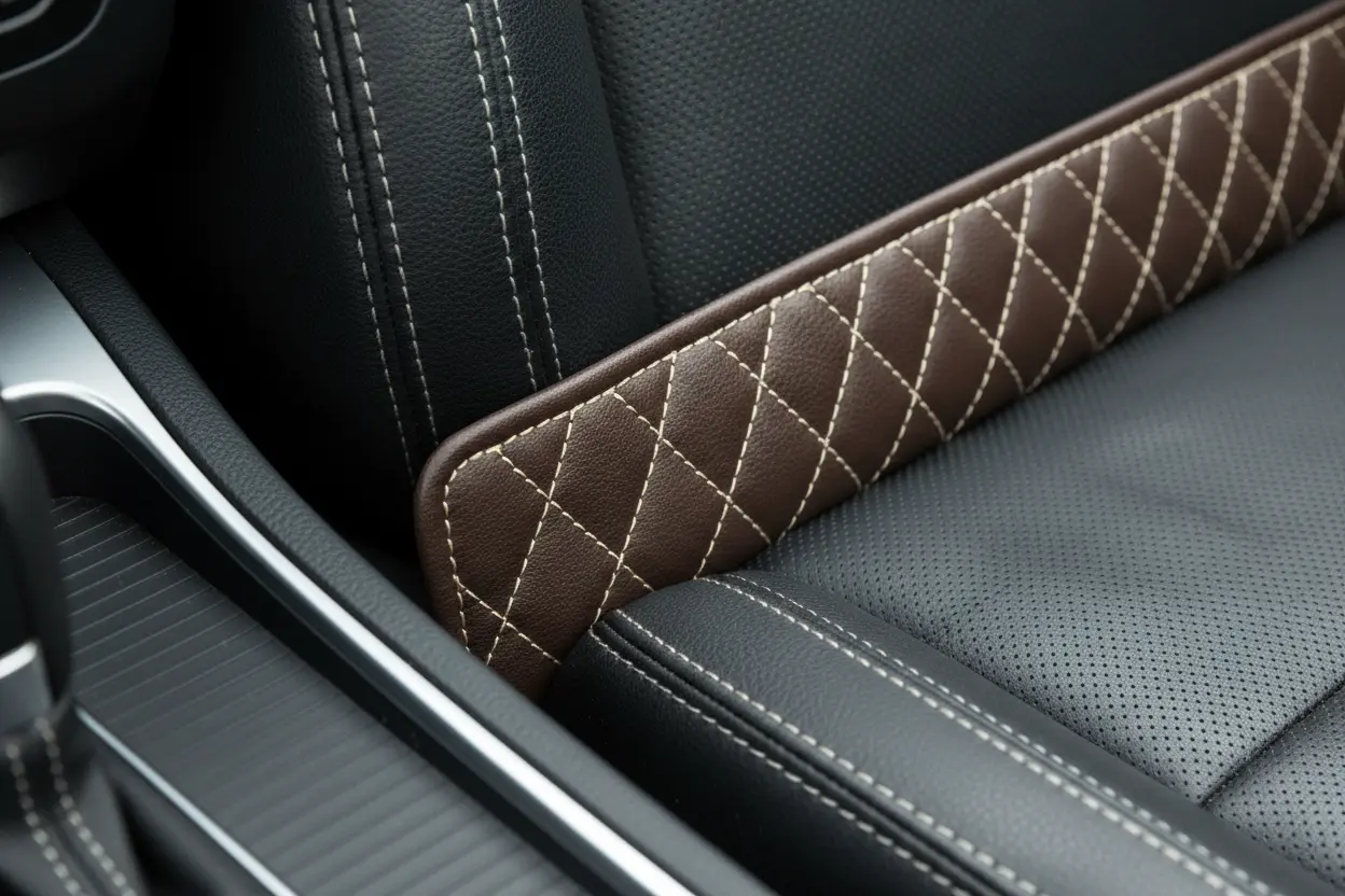 Hiseanllo Universal Leather Car Seat Gap Filler stitching