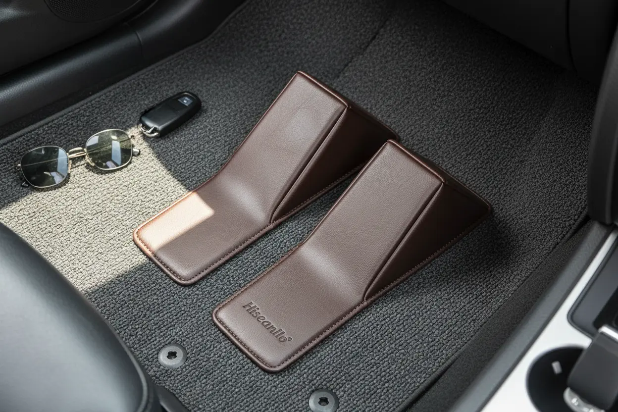 Hiseanllo Universal Leather Car Seat Gap Filler texture