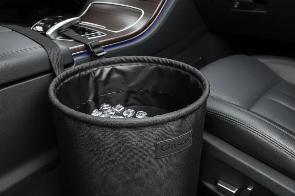 Ginsco car interior storage organizer in use