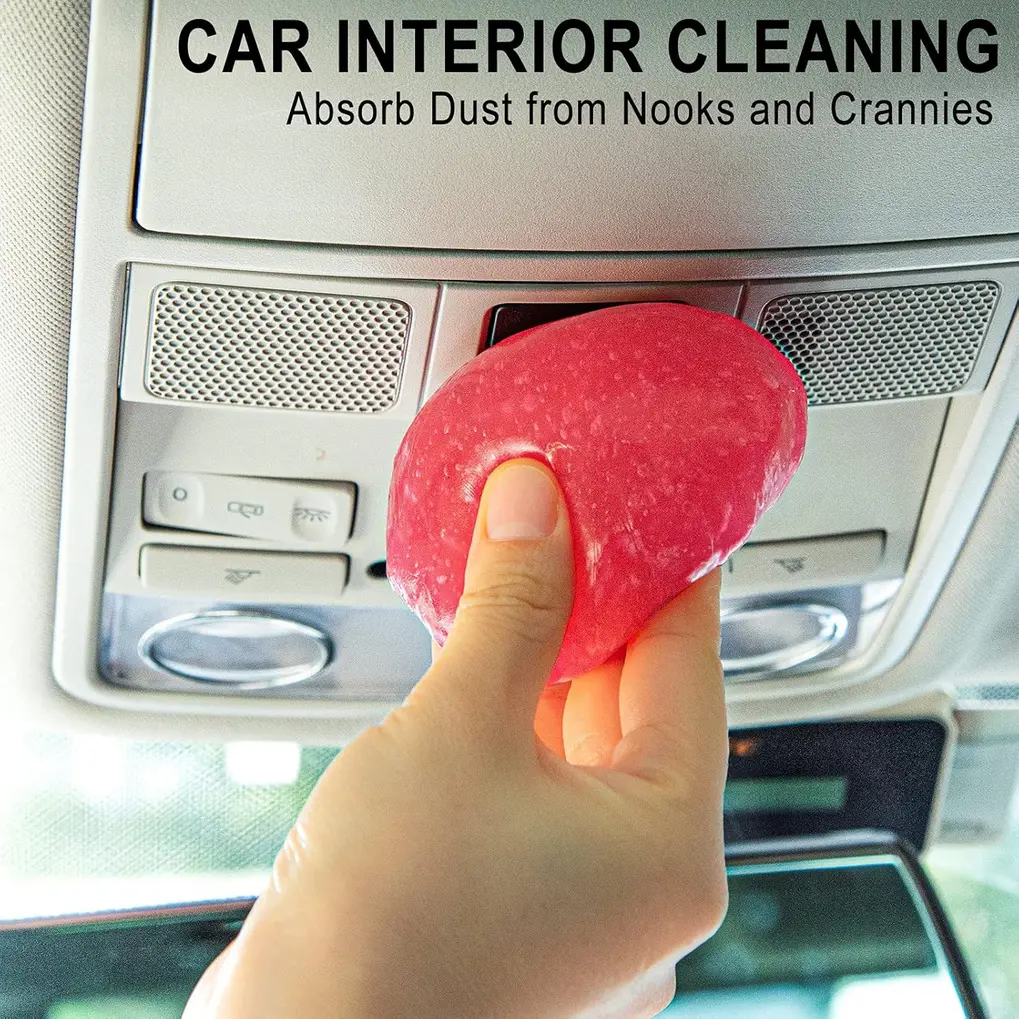 TICARVE Car Cleaning Gel pressed into a car's air vent