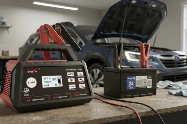 TowerTop 2/10/25 Amp 12V Smart Car Battery Charger