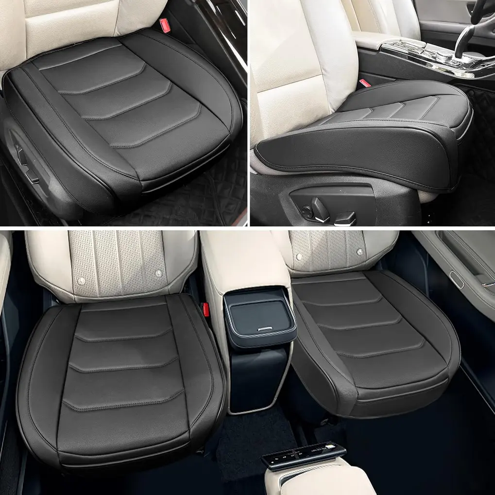 Close-up of the non-slip gel bottom of the BOPUOVRE Car Seat Cover.