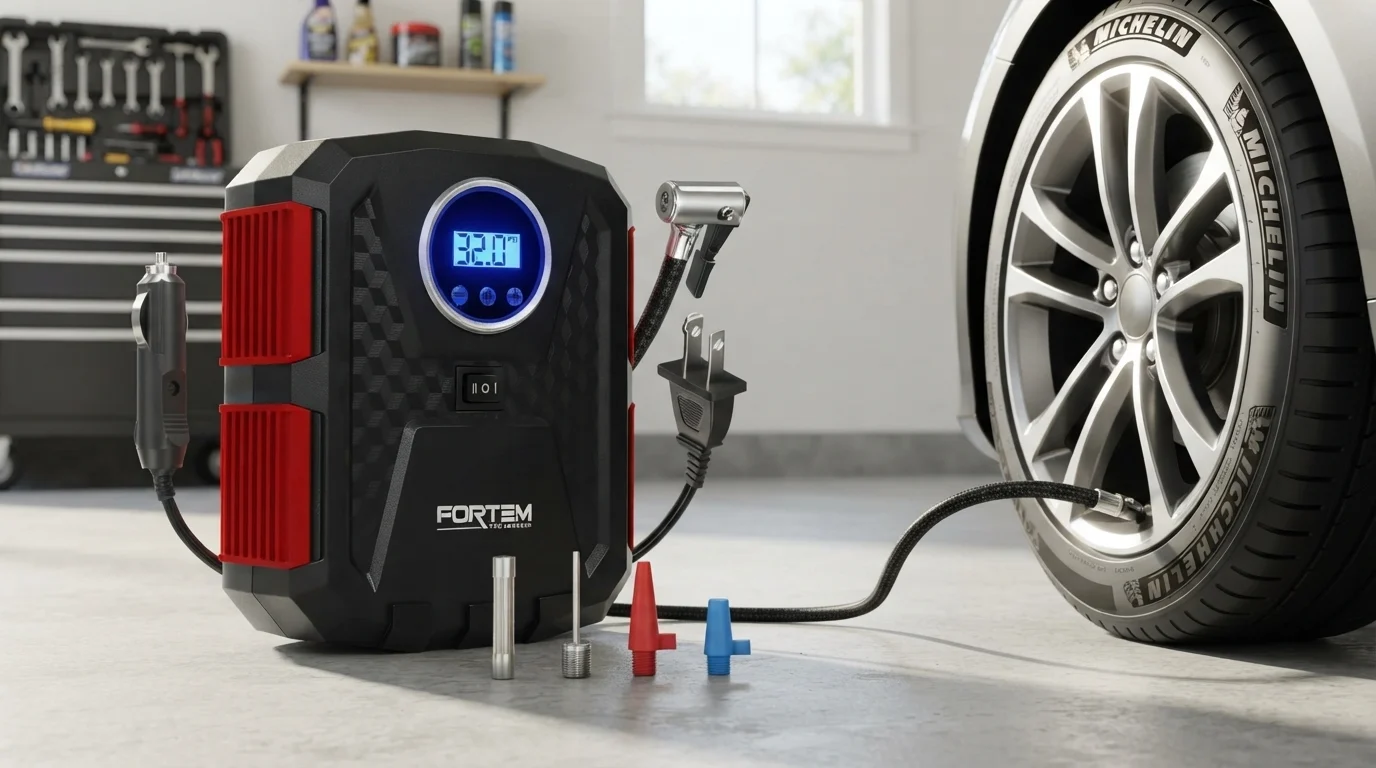 FORTEM Tire Inflator Portable Air Compressor