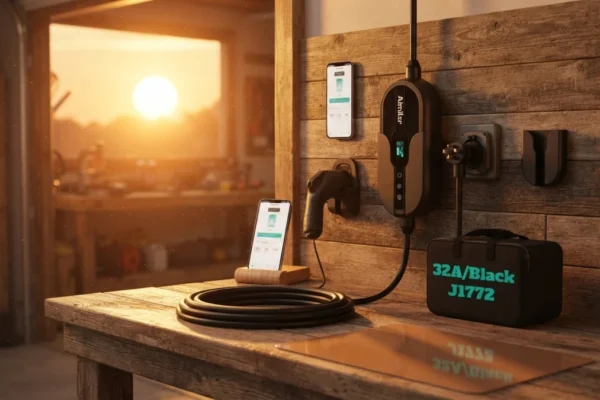 Image in a new AI-generated scene - AIMILER Level 2 EV Charger