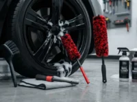 Professional 4 Pack Long Handle Wheel Brush Kit