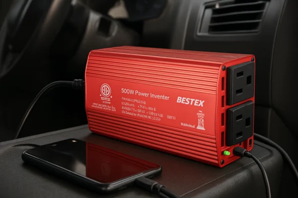 BESTEK Power Inverter DC 12-17V to AC 110V