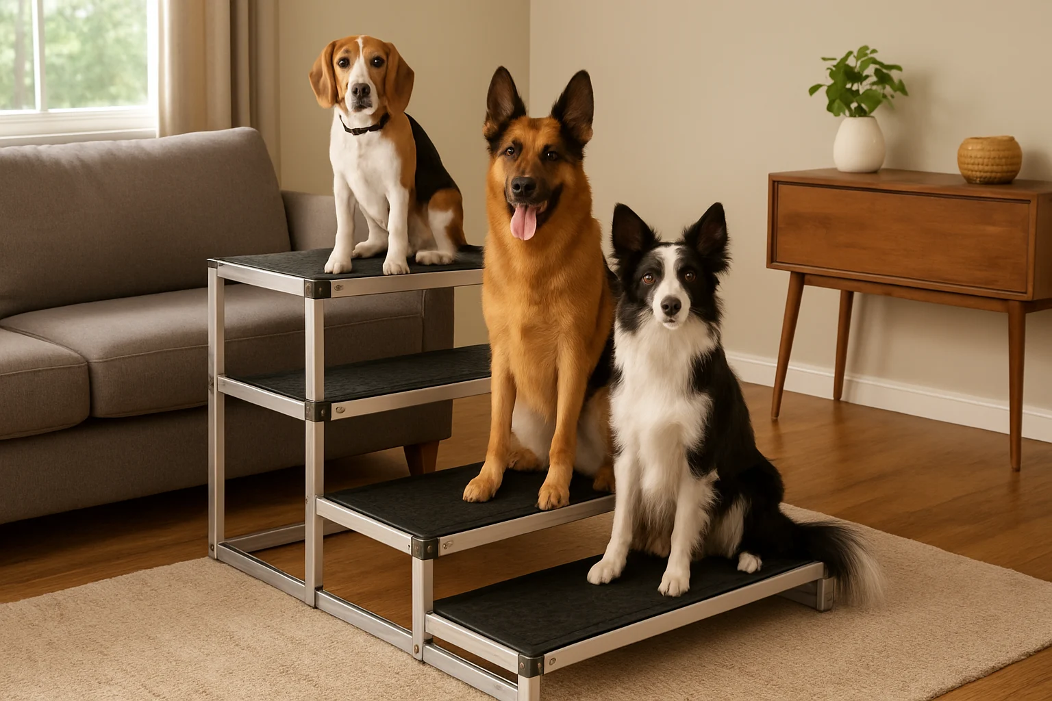 Extra Wide 20" Dog Stairs for Large Dogs — image 2