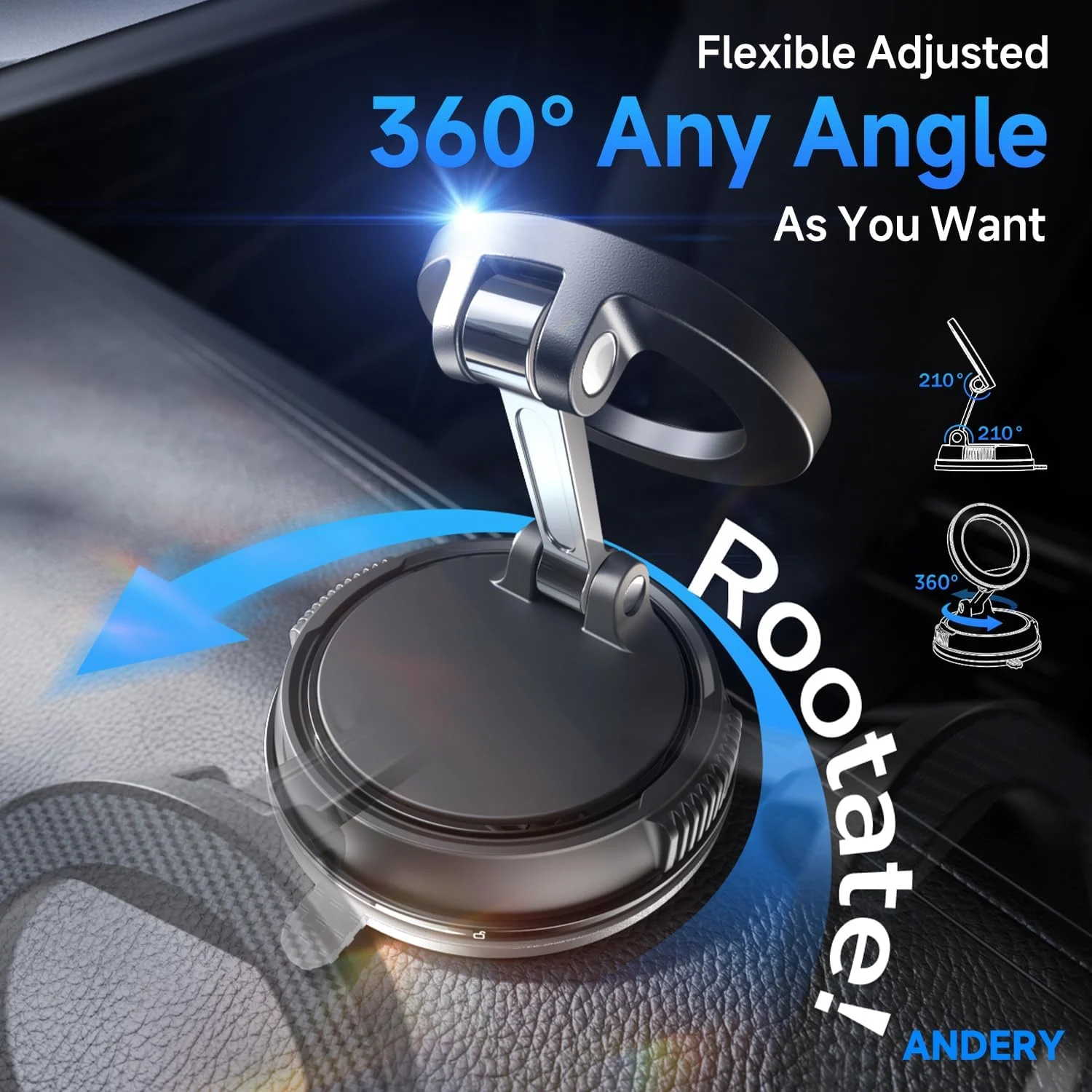 Compact Foldable Car Phone Holder for Magsafe — image 2