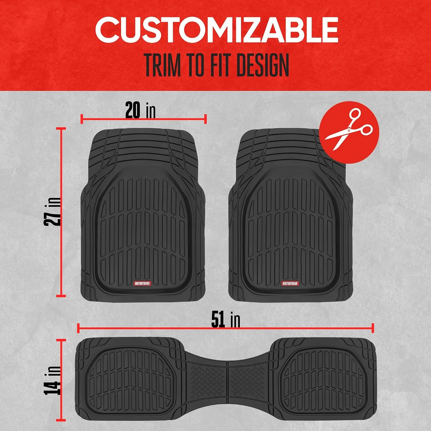 Motor Trend FlexTough Floor Mats for Cars