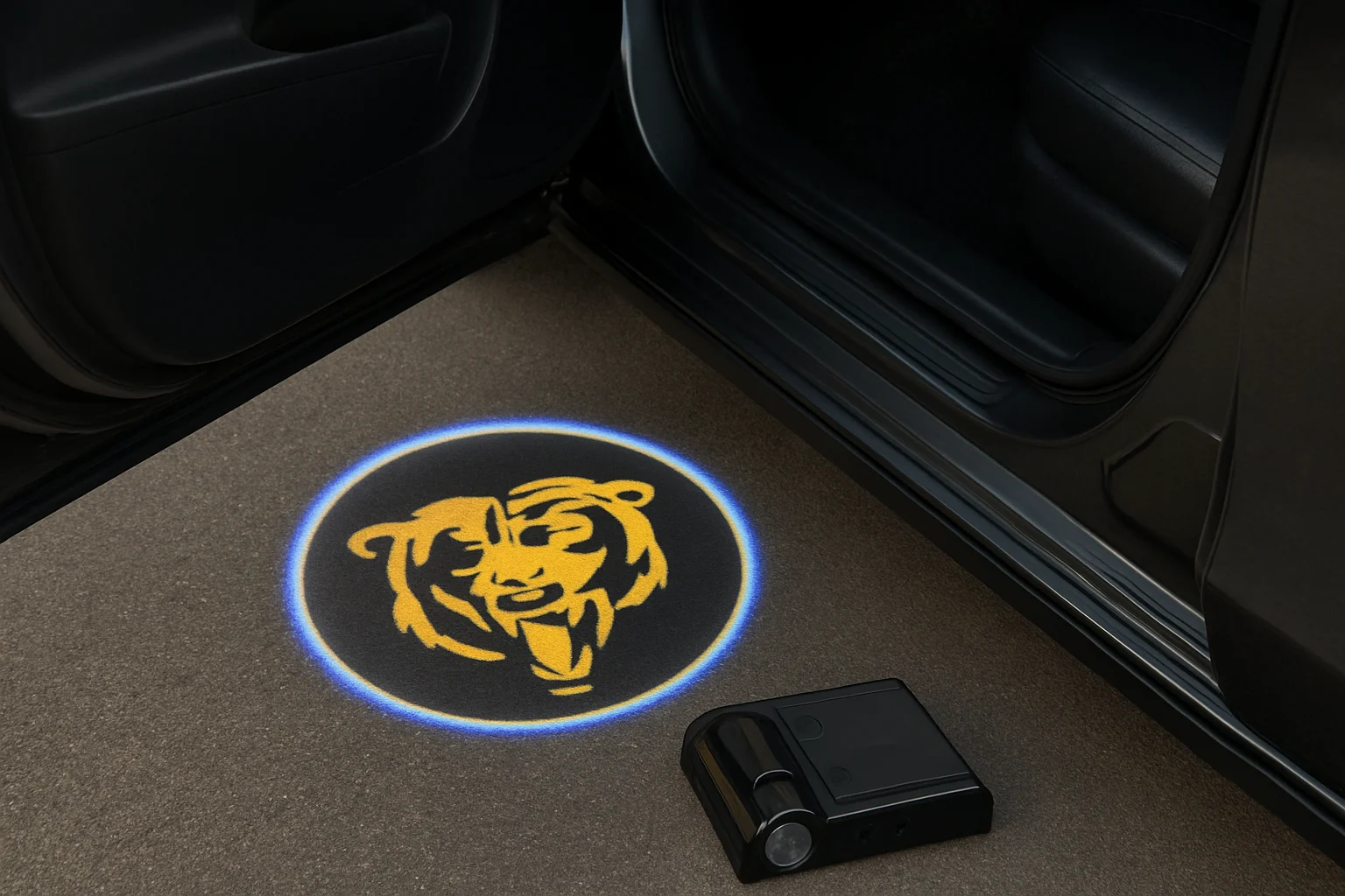 NFL Chicago Bears LED Car Door Lights Logo Projector Puddle Light — imagem 2